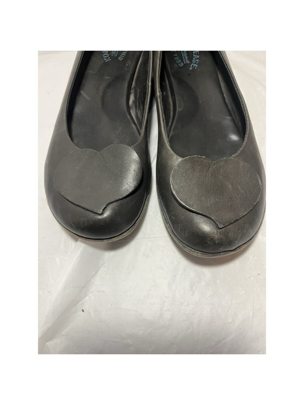 Korks by Kork-Ease Womens Cruz Leather Heart Ballet Flats Black Size 9.5/41 - Picture 10 of 15